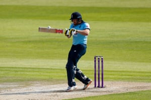 Bairstow hits for four.
