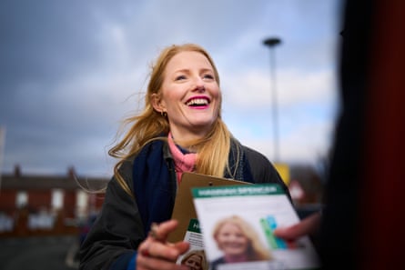 Green Party candidate Hannah Spencer