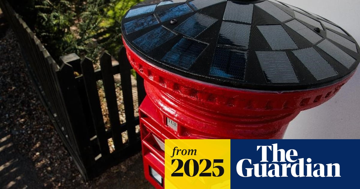 Royal Mail trials postbox with parcel hatch, solar panels and barcode scanner