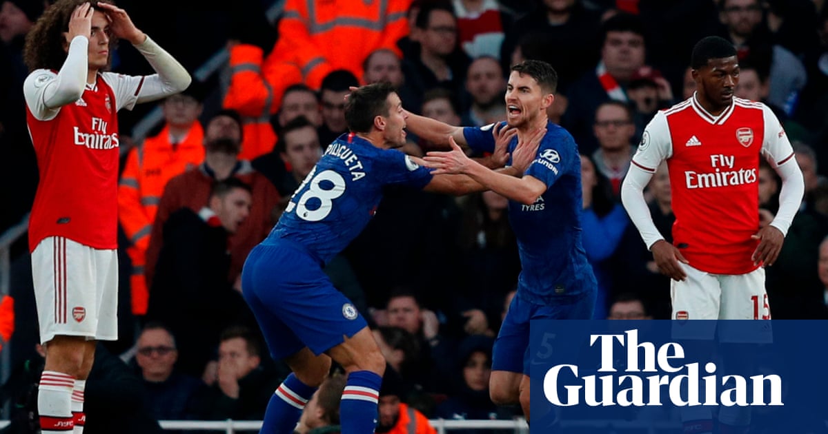 Frank Lampard admits Chelsea rode luck with Jorginho let-off at Arsenal