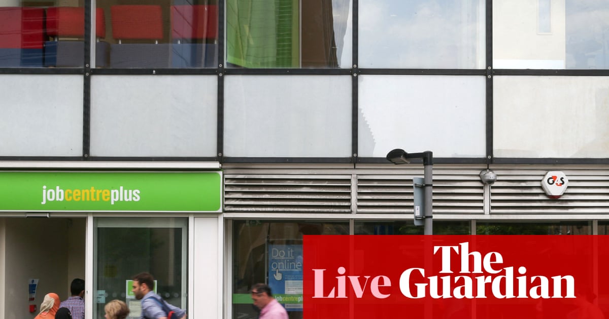 UK jobs market continues to weaken as unemployment hits four-year high and wage growth slows – business live