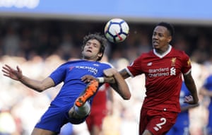 Clyne tangles with Alonso and gets a card.