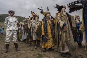 Shamans gather outside Ulaanbaatar