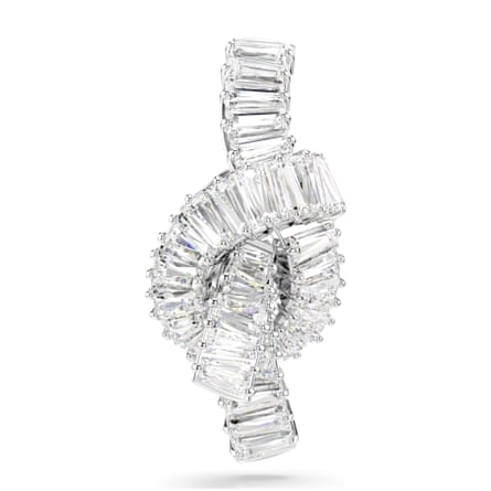 Swarovski Matrix tack pin baguette cut