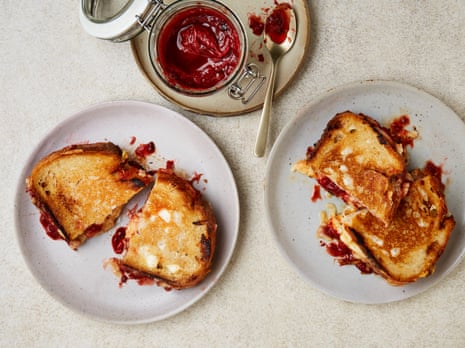 Yotam Ottolenghi’s rhubarb, chipotle and lime jam (in a cheese toastie).