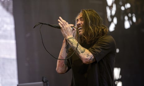 Charismatic and chiselled … Brandon Boyd from Incubus.