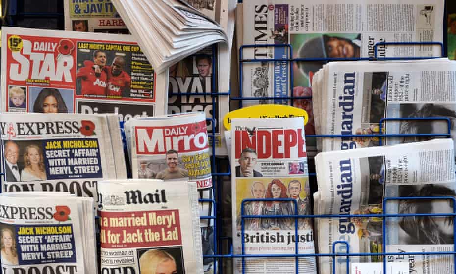 A newspaper rack in London