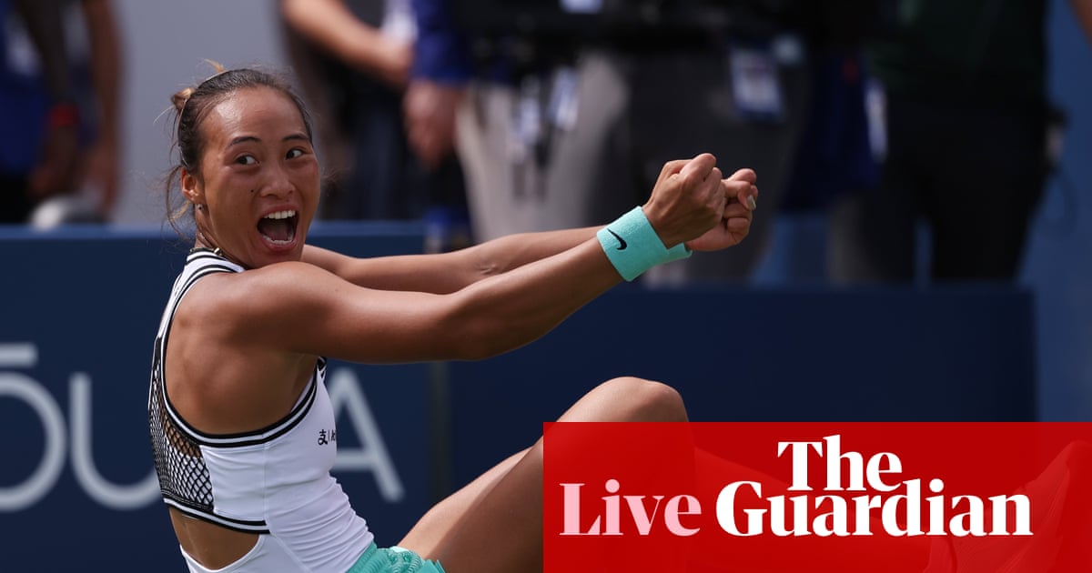 US Open tennis: Zheng comeback stuns Keys, Fritz and Swiatek in action – live