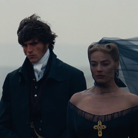 JACOB ELORDI as Heathcliff and Actor, Producer MARGOT ROBBIE as Catherine Earnshaw in “Wuthering Heights,” a Warner Bros. Pictures Release.