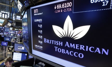 British American Tobacco at the New York Stock Exchange.