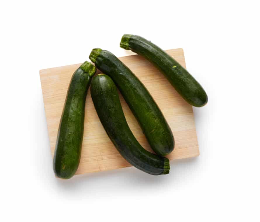Felicity Cloake’s courgettes. Pre-fritter stage 1.