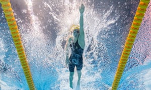 Ariarne Titmus from Australia competes in the women's 400m freestyle at the 2019 FINA World Championship in Gwangju, South Korea.