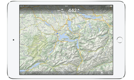 MapOut app Screenshot on an iPad.