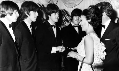 ‘Your highness, we can’t eat until you go …’ the Beatles meet Princess Margaret at the London Pavilion, Piccadilly Circus, 1965.