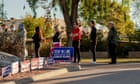 Pink buses and bated breath: US election day in pictures 5838
