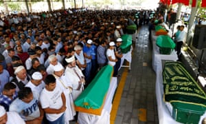 A funeral for victims of the suicide bombing at a wedding in Gaziantep