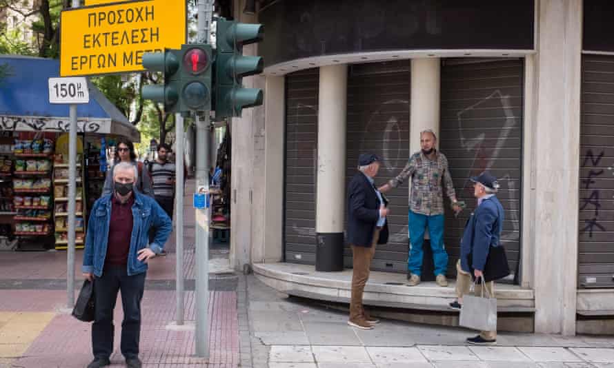 Tesco chairman calls for energy windfall tax; Markets on edge after ‘everything rout’ – business live | Business 3 The center of Athens, Greece, this month.