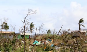 Devastation on the island of Dominica in the wake of Hurricane Maria