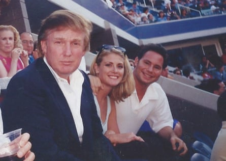 Amy Dorris sat between Donald Trump and Jason Binn at the US Open in Queens in 1997