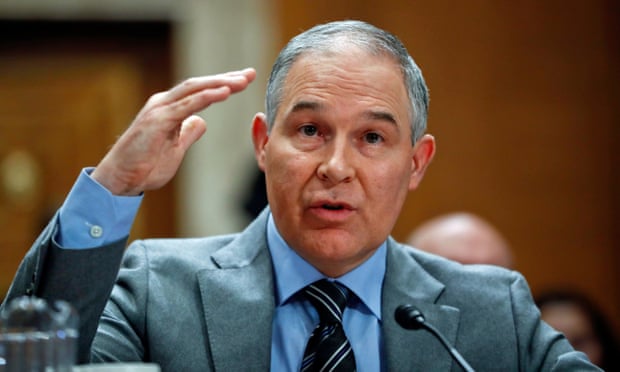Scott Pruitt, chief of Environmental Protection Agency.