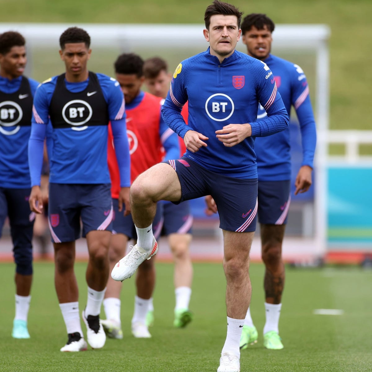 Harry Maguire believes he can make bench for England's last group game |  England | The Guardian