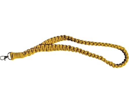 Macrame lanyard by Charknots.