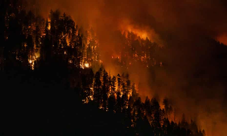 The Embleton Mountain wildfire.