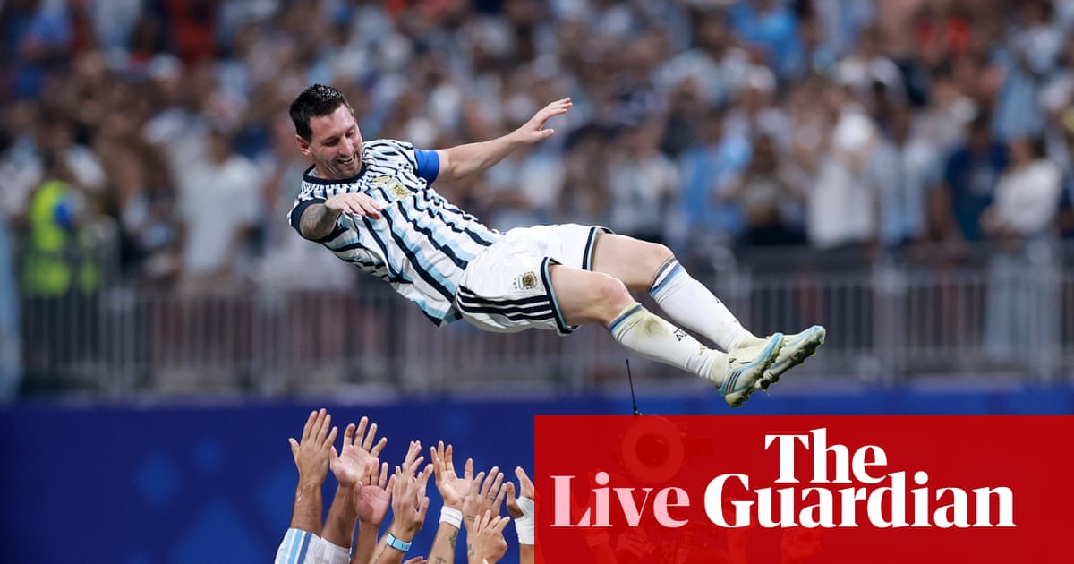 Lionel Messi farewell match live – updates and analysis from Argentina v Benin