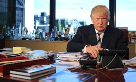 Donald Trump in his office in Trump Tower in Manhattan.