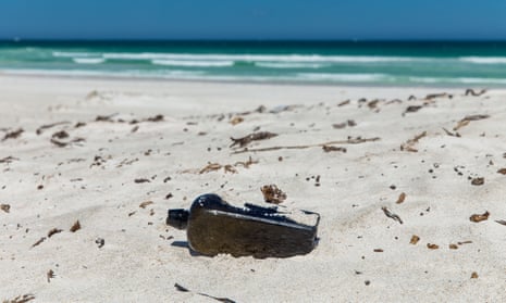 the world’s oldest known message in a bottle on a beach.