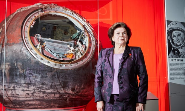 Valentina Tereshkova, the first woman in space, and the Vostok 6 spacecraft she travelled in