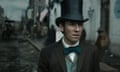 Tobias Menzies as Edwin Stanton, on the trail of assassin John Wilkes Booth in Manhunt.