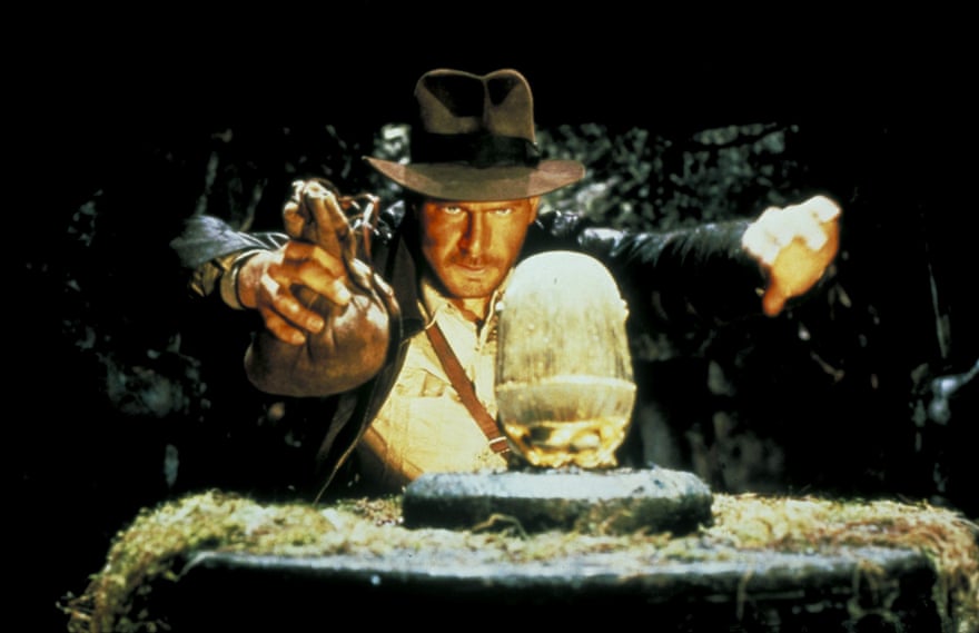 Rock on … Harrison Ford in Raiders of the Lost Ark.