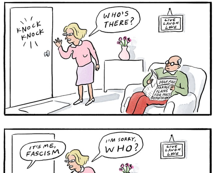Becky Barnicoat on the growth of fascism in Britain – cartoon
