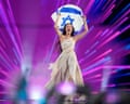 Eden Golan of Israel before the grand final of the 2024 Eurovision song contest in Malmo, Sweden.