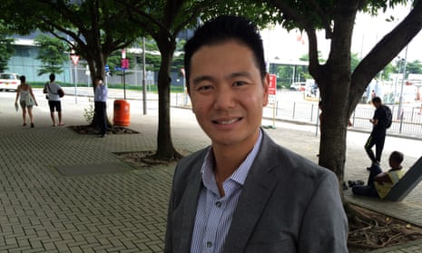 One of the rising stars of Hong Kong’s pro-Beijing party Holden Chow. 