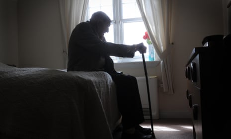 Elderly man at home
