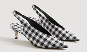 Slingback checkered shoes, £49.99, Mango.