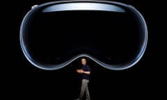 Apple CEO Tim Cook introduces the Apple Vision Pro.