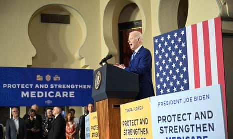 Biden in Tampa on Thursday.