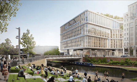 The building is located in the middle of a major redevelopment of the area by the Regent’s canal.