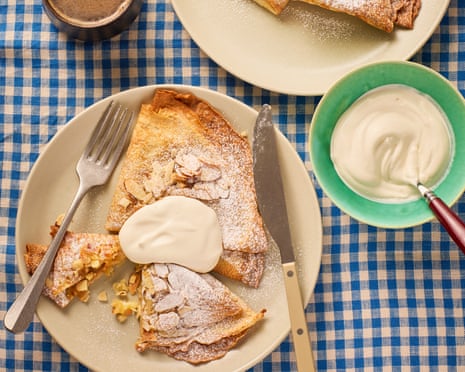 Benjamina Ebuehi 's almond frangipane crepes.