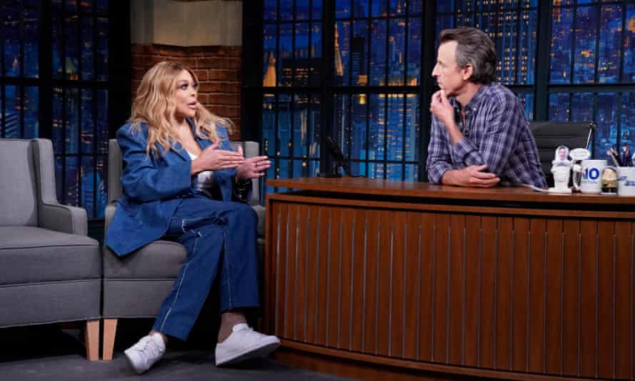 Wendy Williams during an interview with host Seth Meyers.