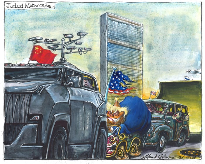 Martin Rowson on Donald Trump's meeting with Xi Jinping – cartoon