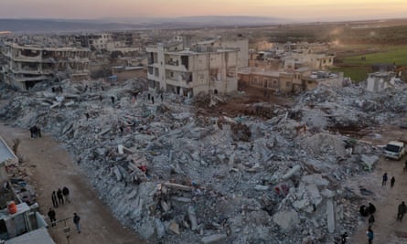 Devastation in the town of Jindires