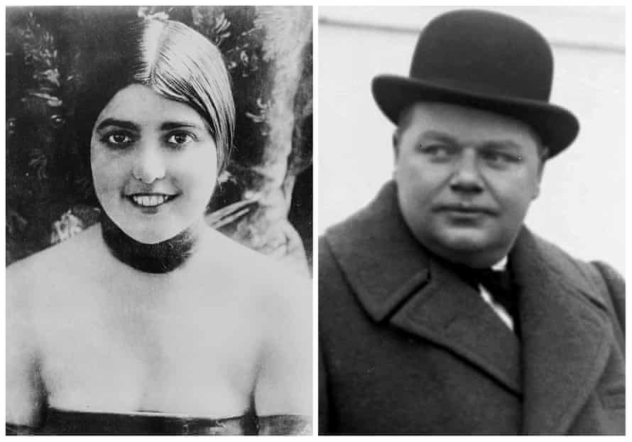 Virginia Rappe and Roscoe “Fatty” Arbuckle.