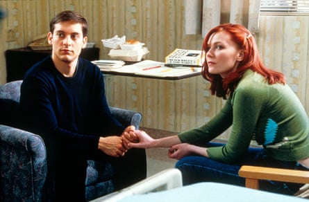 Ready to come onboard? Tobey Maguire and Kirsten Dunst in Spider-Man, 2002.