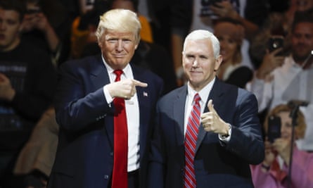 Trump and Pence pictured in 2016