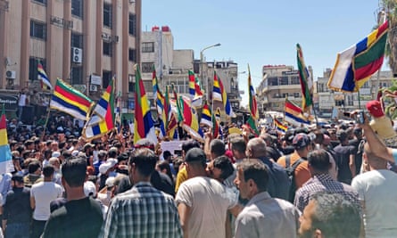 Protests in the southern Syrian city of Sweida on Friday