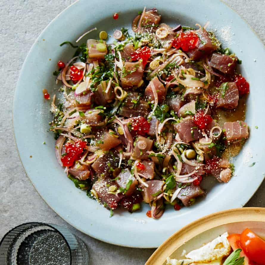 John Chantarasak's Thai citrus-cured tuna salad.
